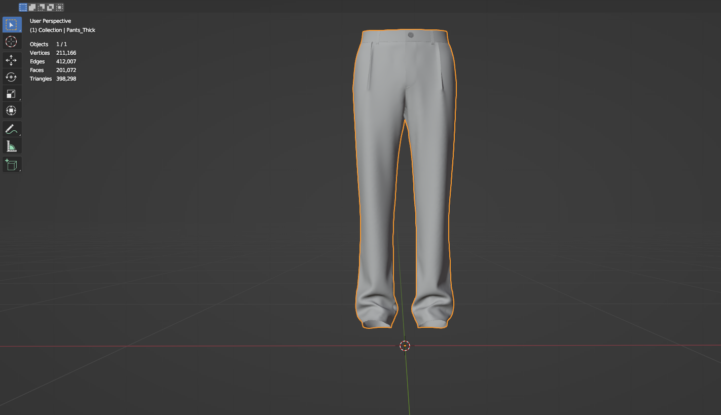 Men's Pant 3d Model Marvelous Designer-Clo3d-fbx-obj-Zprj