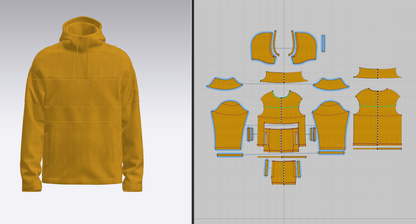 Men's Corduroy Jacket 3d Model Marvelous Designer-Clo3d-fbx-obj-Zprj