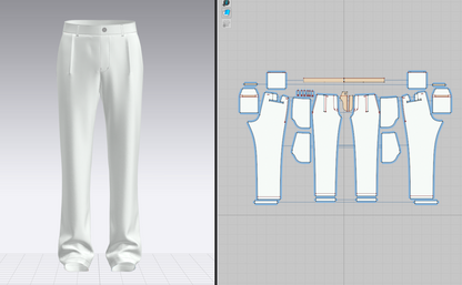 Men's Pant 3d Model Marvelous Designer-Clo3d-fbx-obj-Zprj