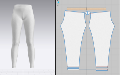 Women's Legging 3d Model Marvelous Designer-Clo3d-fbx-obj-Zprj