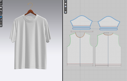 T-shirt on Hanger 3d Model Marvelous Designer-Clo3d-fbx-obj-Zprj
