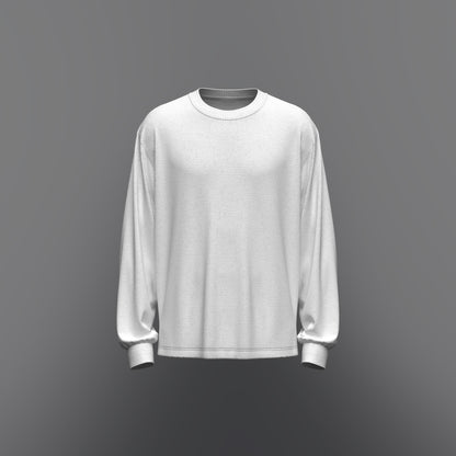 Men's Oversized Full Sleeve T-shirt 3d Model Marvelous Designer-Clo3d-fbx-obj-Zprj