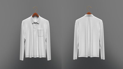 Men's Oversized Polo On Hanger 3d Model Marvelous Designer-Clo3d-fbx-obj-Zprj