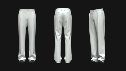 Men's Pant 3d Model Marvelous Designer-Clo3d-fbx-obj-Zprj