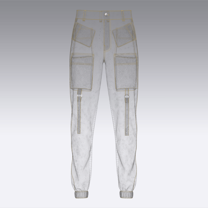 Men's Cargo Track Pant 3d Model Marvelous Designer-Clo3d-fbx-obj-Zprj