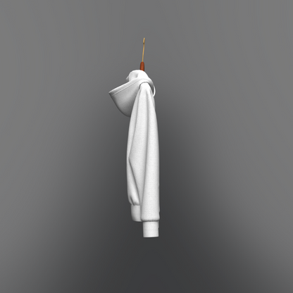 Men's Front Zip Hoodie_Hanged 3d Model Marvelous Designer-Clo3d-fbx-obj-Zprj
