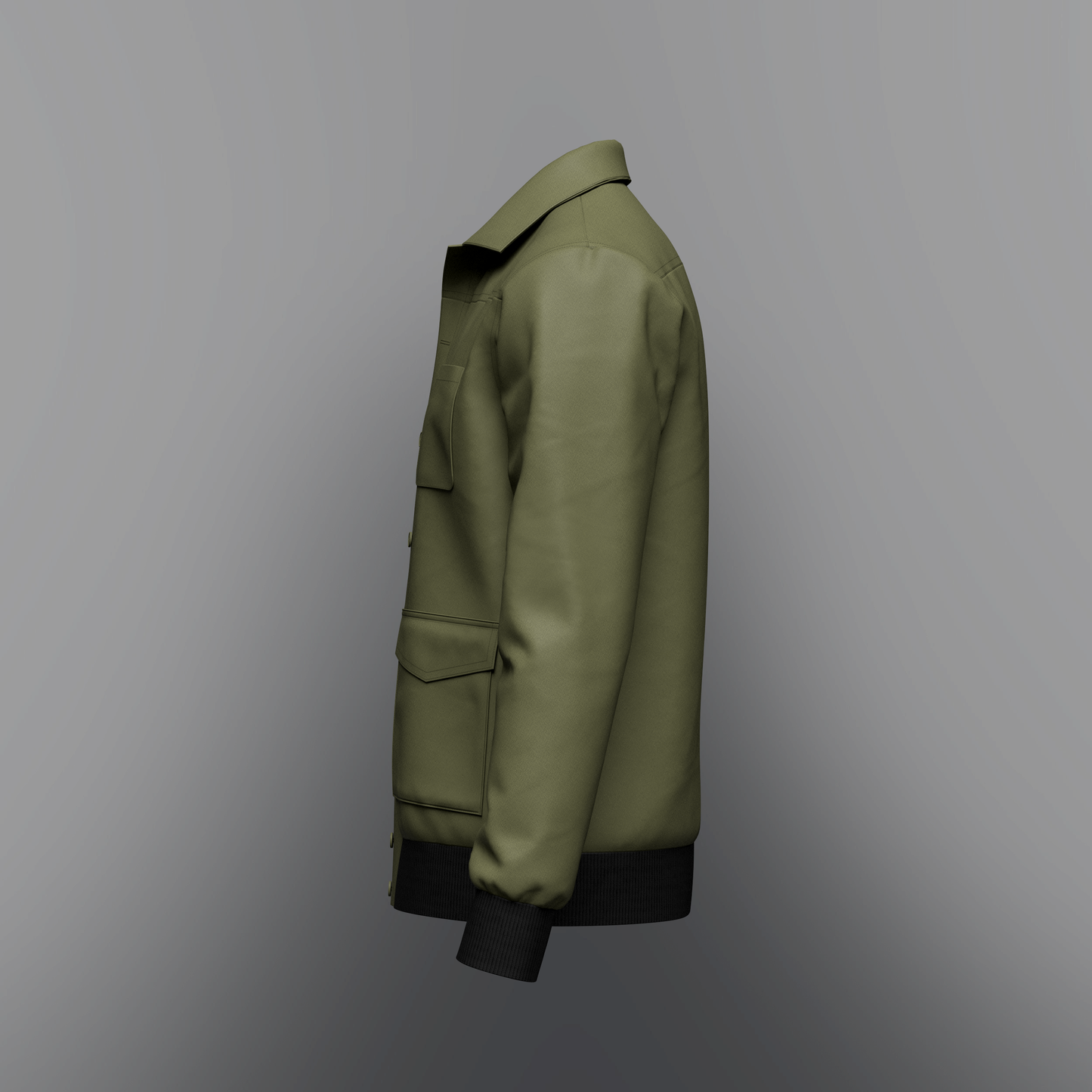 Men's Jacket 3d Model Marvelous Designer-Clo3d-fbx-obj-Zprj