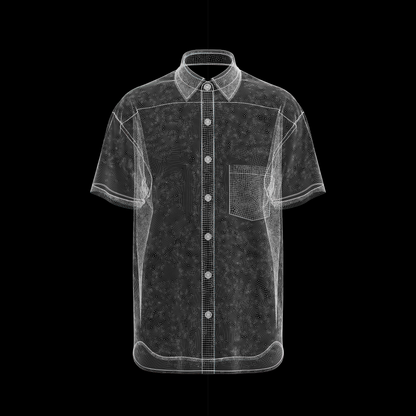 Men's Loose Fit Half Slv Shirt 3d Model Marvelous Designer-Clo3d-fbx-obj-Zprj