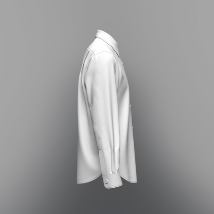Men's Regular Fit Full Slv Shirt 3d Model Marvelous Designer-Clo3d-fbx-obj-Zprj