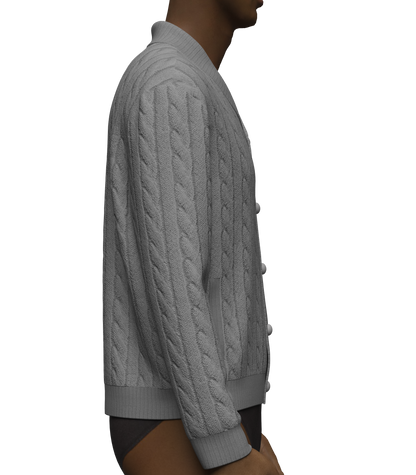 Men sweaters Cardigans 3d Model Marvelous Designer-Clo3d-fbx-obj-Zprj