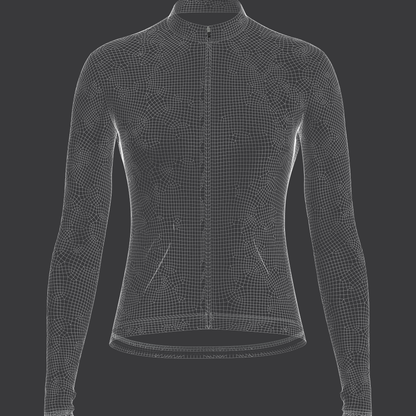 Women full Sleeve Cycling Jersey 3d Model Marvelous Designer-Clo3d-fbx-obj-Zprj