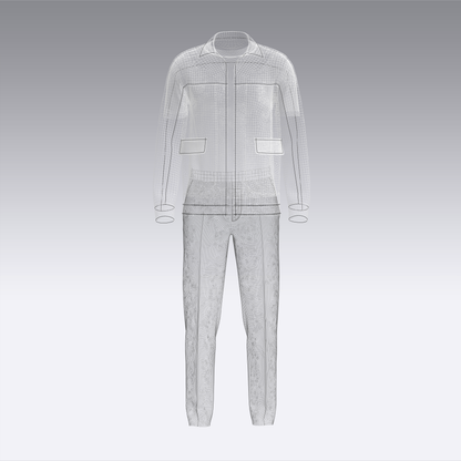 Male Jacket and pant outfit 3d Model Marvelous Designer-Clo3d-fbx-obj-Zprj