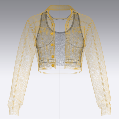 Women's Top and Cargo Pant 3d Model Marvelous Designer-Clo3d-fbx-obj-Zprj