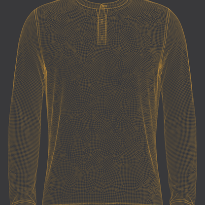 Men's Mandarin Collar Jersey 3d Model Marvelous Designer-Clo3d-fbx-obj-Zprj