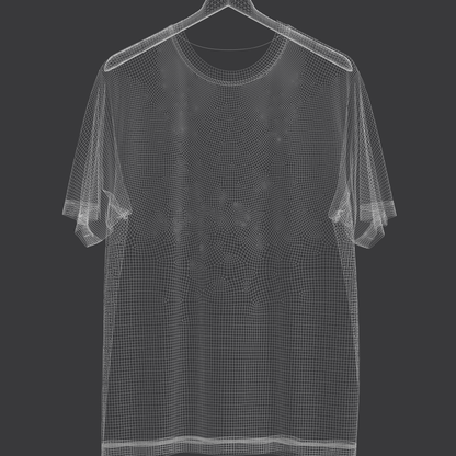 T-shirt on Hanger 3d Model Marvelous Designer-Clo3d-fbx-obj-Zprj