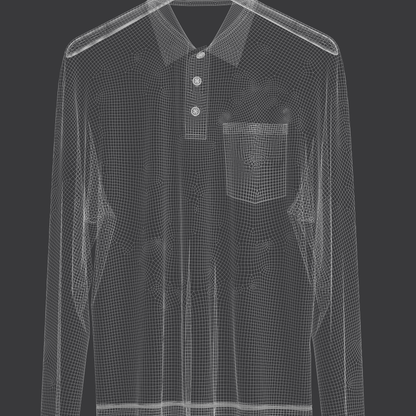 Men's Oversized Polo On Hanger 3d Model Marvelous Designer-Clo3d-fbx-obj-Zprj