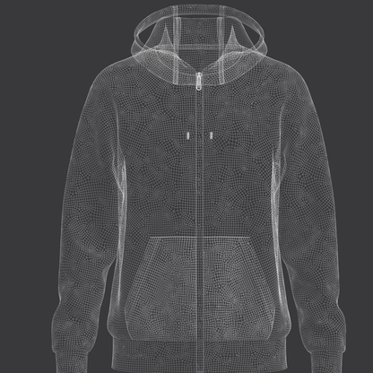 Male Hoodie 3d Model Marvelous Designer-Clo3d-fbx-obj-Zprj