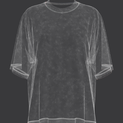 Women's Oversized T-Shirt 3d Model Marvelous Designer-Clo3d-fbx-obj-Zprj