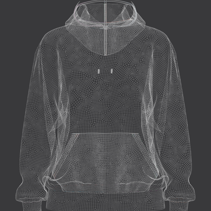 Women's Oversized Hoodie Set in No Zip 3d Model Marvelous Designer-Clo3d-fbx-obj-Zprj