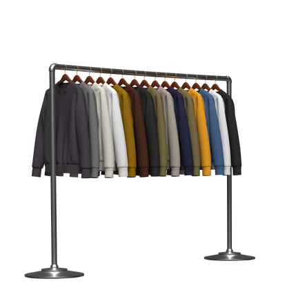 Sweatshirt On Steel Rack 3d Model Marvelous Designer-Clo3d-fbx-obj-Zprj