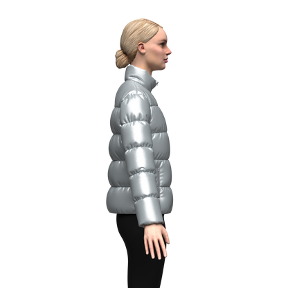 Women's Puffer Jacket 3d Model Marvelous Designer-Clo3d-fbx-obj-Zprj