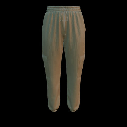 Women's Corduroy Pant 3d Model Marvelous Designer-Clo3d-fbx-obj-Zprj