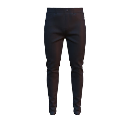 Men's Black Denim Pant 3d Model Marvelous Designer-Clo3d-fbx-obj-Zprj