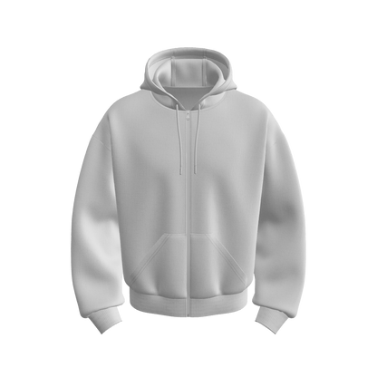 Male Front Zip Oversized Hoodie 3d Model Marvelous Designer-Clo3d-fbx-obj-Zprj